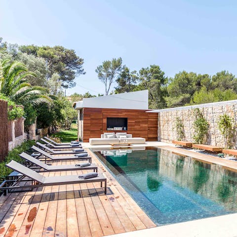 Cool off in the luxurious pool