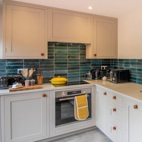 A bespoke, hand-built kitchen sets the tone for your culinary endeavours