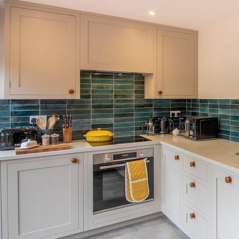 A bespoke, hand-built kitchen sets the tone for your culinary endeavours