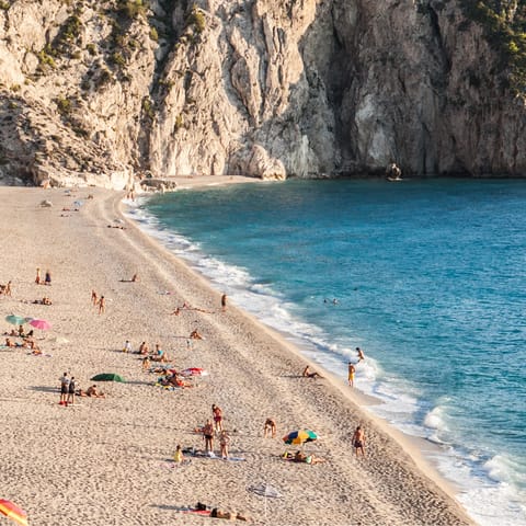 Spend an afternoon at Afteli Beach, fifteen minutes away by car