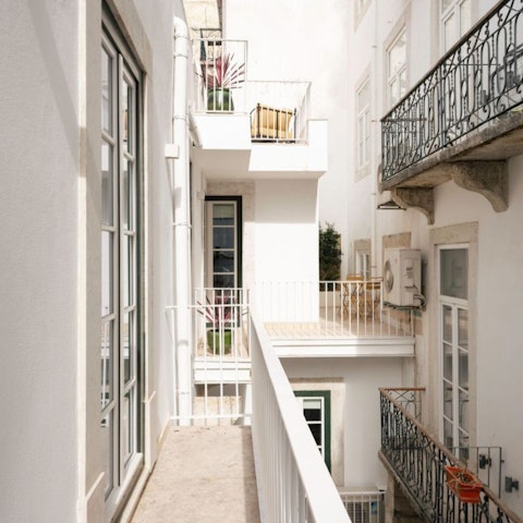 Catch some sun on the private balcony