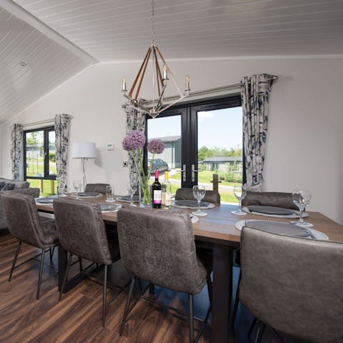 Lay the table for a glamourous evening supper together
