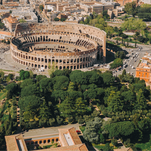 Start your sightseeing at the Colosseum
