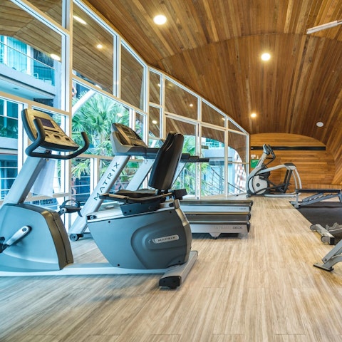 Work out and keep fit in the residents only gym