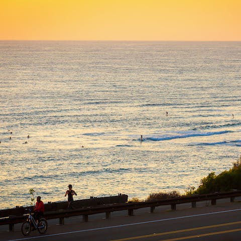 Waste no time getting to the ocean