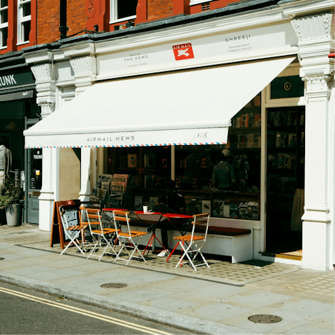 Stroll into Marylebone for your morning coffee