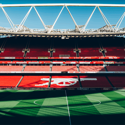 See Arsenal play at home – the stadium is a twenty-minute walk away