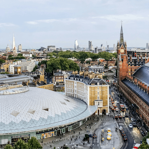 Hop on the train and be in King's Cross in ten minutes
