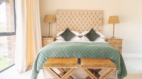 Drift off to sleep by moonlight, as the stars twinkle on the water below