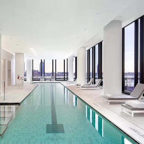 Start your day with a few laps of the shared pool