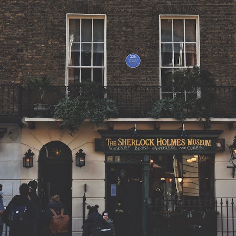 Step inside the world of Sherlock Holmes at his legendary 221B Baker Street home