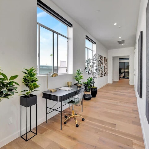 Find a quiet moment to catch up on work in the home office
