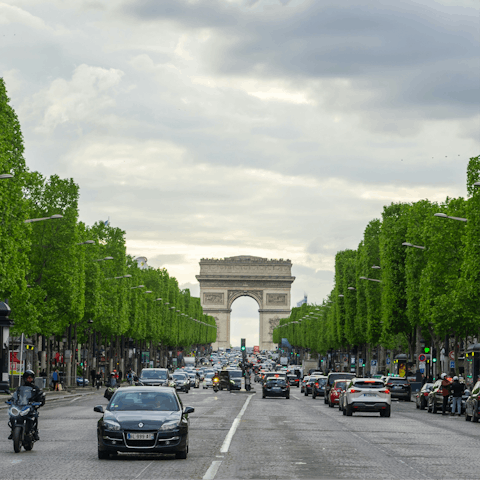 Browse the boutiques on Avenue des Champs-Élysées, a short walk away
