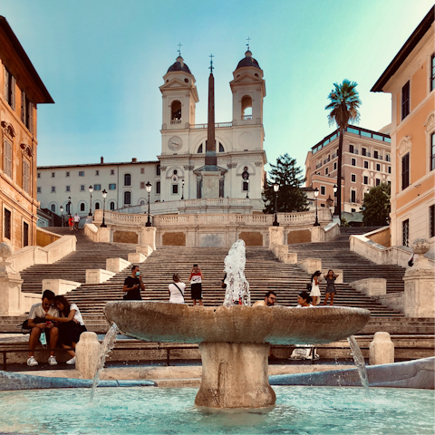 Discover the Spanish Steps – a five-minute walk away