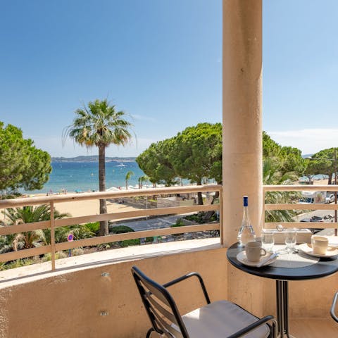 Take in the views over the stunning Central Beach