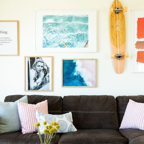 Unwind with a good book, or listening to your favourite music  in the Bohemian-styled beach interiors