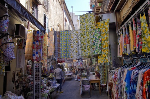 Step outside to Capo Market, one of Palermo's most vibrant historic street bazaars
