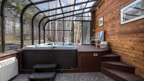 Embrace total relaxation from the private hot tub
