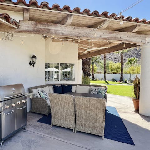 Light the barbecue and savour alfresco dining on the terrace