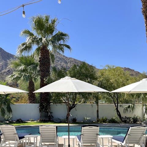 Spend blissful days lounging by the private pool