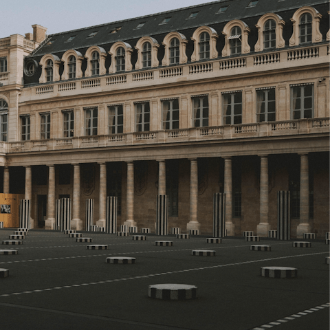 Explore vibrant Paris, including the Domaine National du Palais-Royal