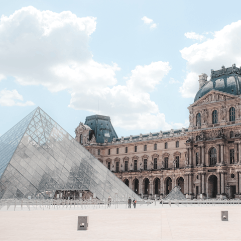 Visit the stunning Louvre Museum – it's within walking distance 