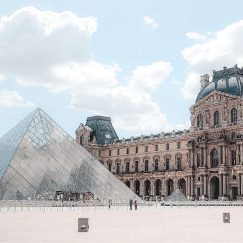 Visit the stunning Louvre Museum – it's within walking distance