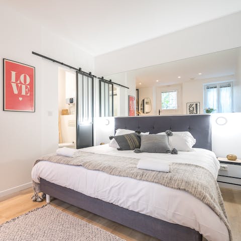 Wake up in the comfortable bed feeling rested and ready for another day of Paris sightseeing