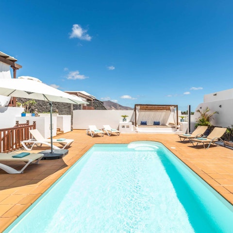 Feel rejuvenated after a swim in the private, outdoor pool