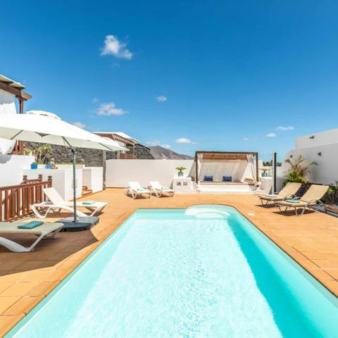 Feel rejuvenated after a swim in the private, outdoor pool