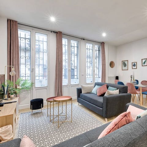 Enjoy plenty of natural light in the living room from big windows