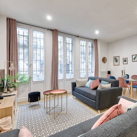Enjoy plenty of natural light in the living room from big windows
