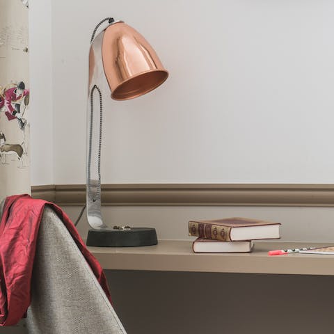 Fit in some reading at your personal desk