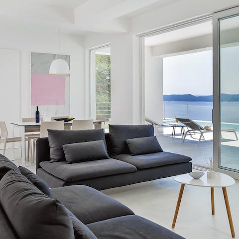 Open plan living spaces make this home feel large and inviting
