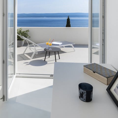 Wake up and stroll straight onto the balcony