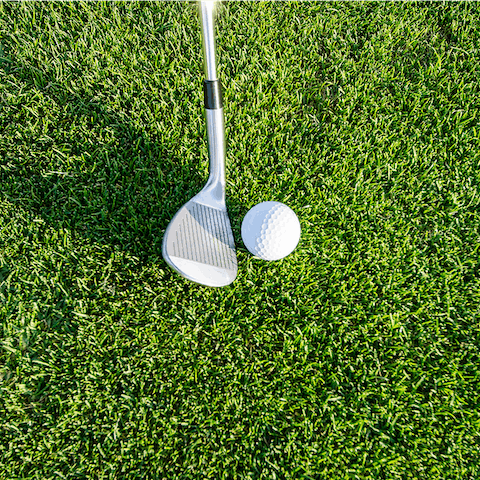 Play a round of golf at the course – a short four-minute drive away