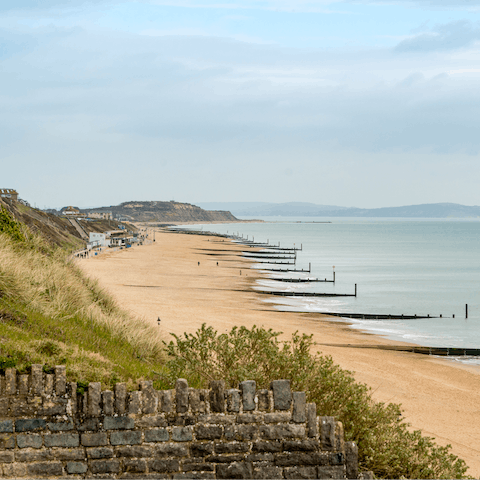 Spend days on the beach – just a twenty-five-minute walk away