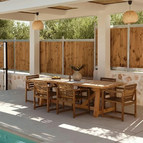 Savour delicious Greek meals served on the terrace