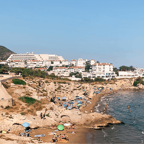 Spend your days at the beach and enjoy the lively atmosphere of Sitges