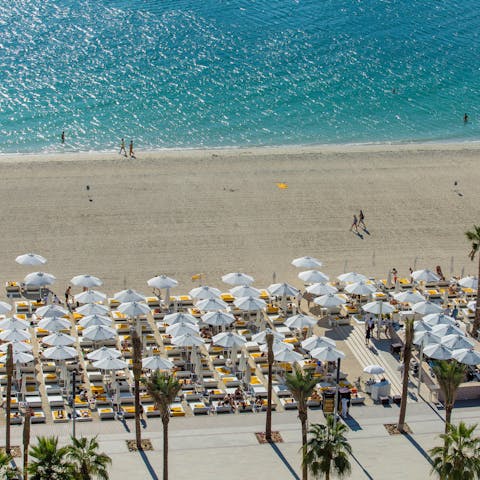 Make a beeline for the private access beach right on your doorstep