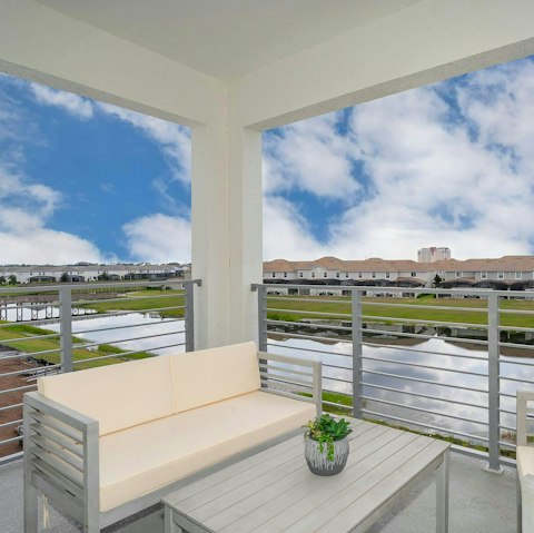 Start each morning with coffee and pancakes on the private terrace