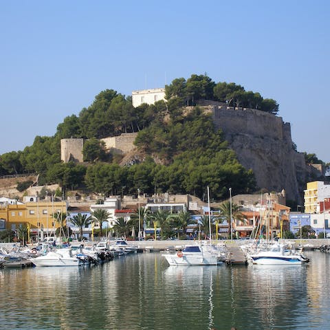 Soak up the charms of Oliva, just a five-minute drive away