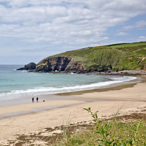 Stay within a few minutes' walk of Praa Sands Beach, a pretty stretch of white sand that's ideal for winter walks and summer sunbathing