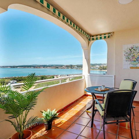 Soak up the sea views with breakfast on the balcony
