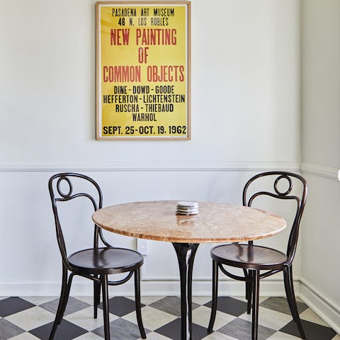 Drink your morning coffee in your bright and stylish apartment