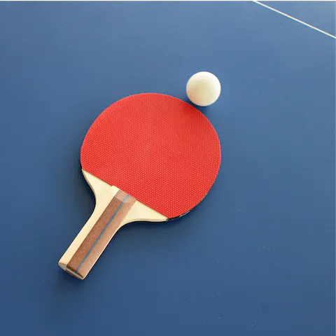 Play ping pong with your family following an afternoon stroll through the village
