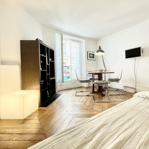 Skim your guidebook as you sip a morning coffee