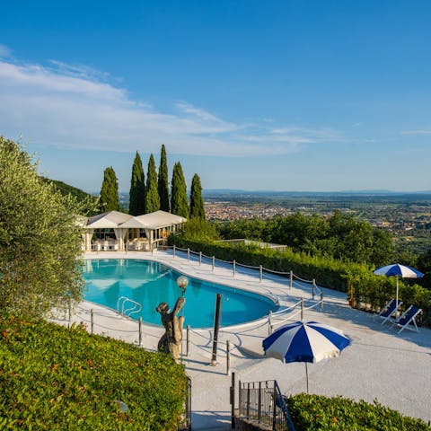 Spend blissful days relaxing by the private pool