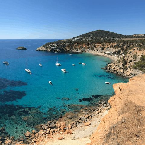 Explore the coastline around Sant Josep de sa Talaia