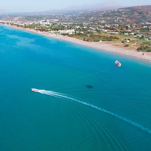 Explore the town of Rethymno and it's golden sandy beach, just 4km away